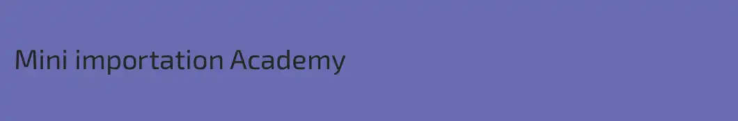 Mini importation Academy